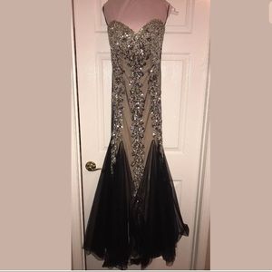 Jovani strapless evening/prom dress